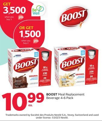 Rexall Boost meal replacement beverage offer