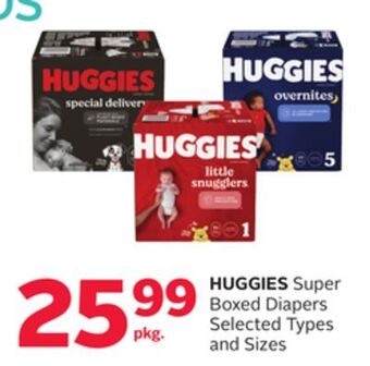 Rexall Huggies super boxed diapers offer