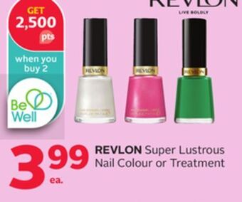 Rexall Revlon super lustrous nail colour or treatment offer