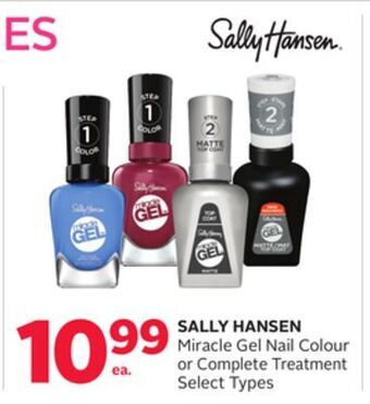 Rexall Sally hansen miracle gel nail colour or complete treatment offer