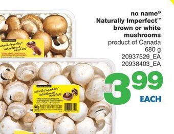 Wholesale Club No name® naturally imperfect™ brown or white mushrooms, 680 g offer