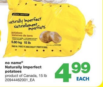 Wholesale Club No name® naturally imperfect potatoes, 15 lb offer