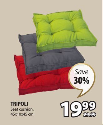JYSK Tripoli seat cushion offer