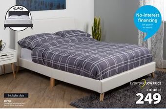 JYSK Koping double size upholstered bed offer