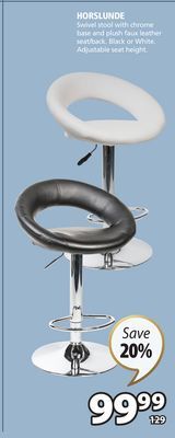 JYSK Horslunde swivel stool offer