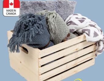 JYSK Taastrup solid unfinished fir crate offer