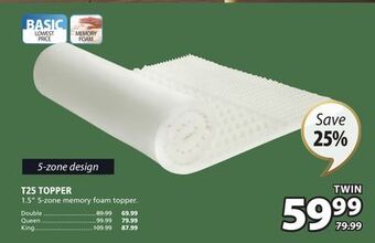 JYSK T25 topper offer