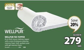 JYSK Wellpur t65 topper offer