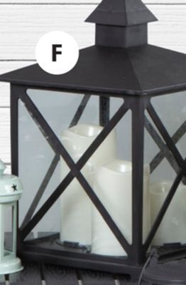 JYSK Verner lantern with led candles offer