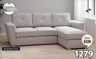 JYSK Hale sectional sofa bed with storage offer