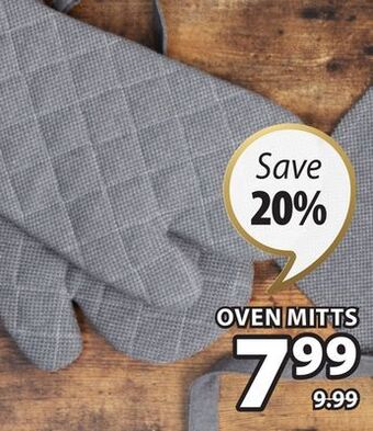 JYSK Green elements oven mitts offer
