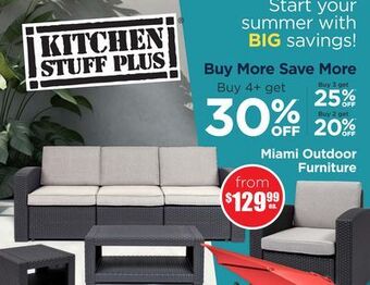 Kitchen Stuff Plus Miami outdoor furniture offer
