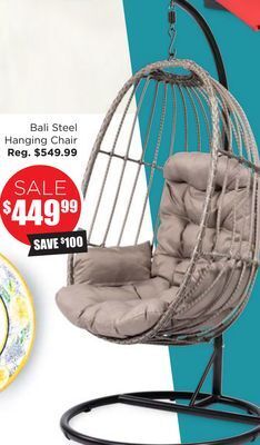 Kitchen Stuff Plus Bali steel hanging chair offer