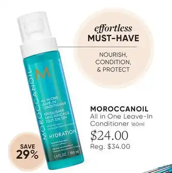 Chatters Salon Moroccanoil all in one leave-in conditioner offer