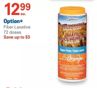 Guardian Pharmacy Option+ fiber laxative 72 doses offer
