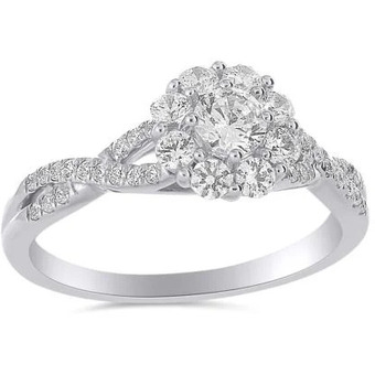 Charm Diamond My diamond story 14k white gold 0.75ctw bridal ring offer