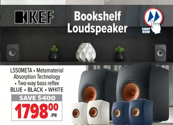 2001 Audio Video Kef bookshelf loudspeaker offer