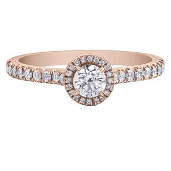 Charm Diamond Glacier fire 10k rose gold 0.50ctw diamond ring offer