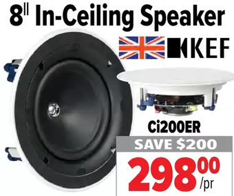 2001 Audio Video Kef 8 in-ceiling speaker offer