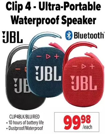 2001 Audio Video Jbl clip 4-ultra-portable waterproof speaker offer