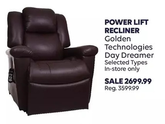 Wellwise by Shoppers Golden technologies day dreamer power lift recliner offer