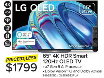 Leon's Lg 65 4k hdr smart 120hz oled tv | 55 offer