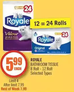 Shoppers Drug Mart Royale bathroom tissue offer