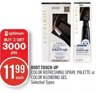 Shoppers Drug Mart Root touch-up color refreshing spray, palette or color blending gel offer