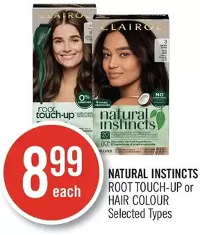Shoppers Drug Mart Natural instincts root touch-up or hair colour offer
