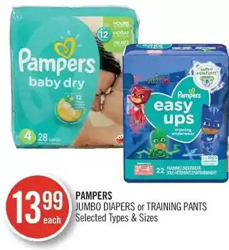 Shoppers Drug Mart Pampers jumbo diapers or training pants offer