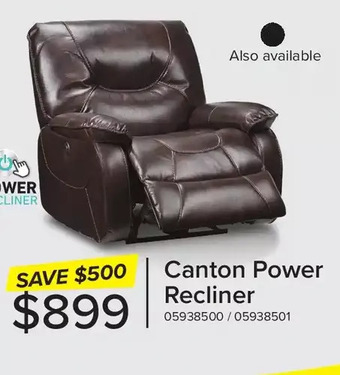 Leon's Canton power recliner offer