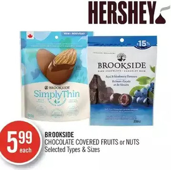 Shoppers Drug Mart Brookside chocolate covered fruits or nuts offer