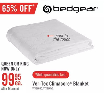 The Brick Bedgear ver-tex climacore blanket offer