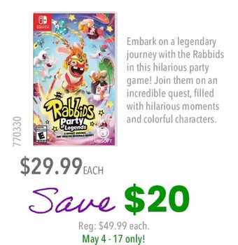 GameStop Rabbids party of legends offer