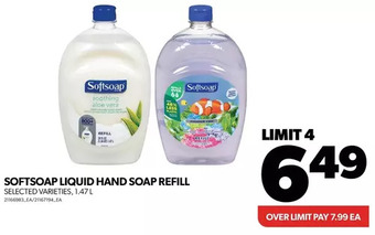 Real Canadian Superstore Softsoap liquid hand soap refill offer