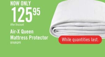 The Brick Bedgear air-x twin mattress protector offer