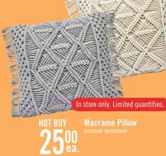 The Brick Macrame pillow offer