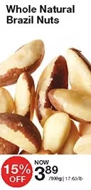 Whole natural brazil nuts