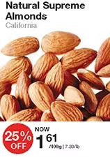 Bulk Barn Natural supreme almonds offer