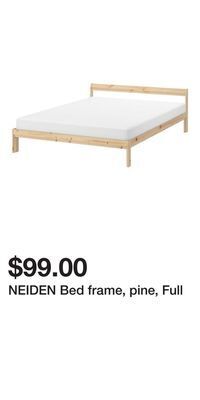 IKEA Neiden bed frame, pine, full offer