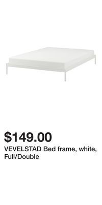 IKEA Vevelstad bed frame, white, full/double offer
