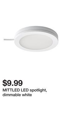 IKEA Mittled led spotlight, dimmable white offer