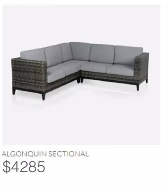 Dot Furniture Algonquin sectional offer
