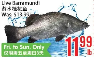Bestco Food Mart Live barramundi offer