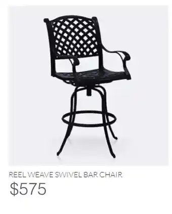 Dot Furniture Reel weave swivel bar chair offer