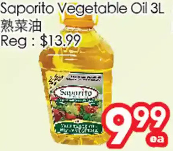 Superking Supermarket Saporito vegetable oil offer