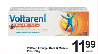 Pharmasave Voltaren emulgel back & muscle pain offer