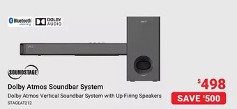 Visions Electronics Soundstage dolby atmos soundbar system offer