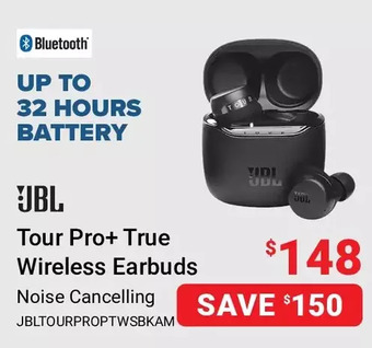 Visions Electronics Jbl tour pro+ true wireless earbuds offer