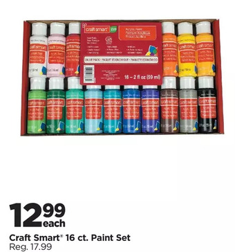 Michaels Craft smart 16 ct. paint set offer